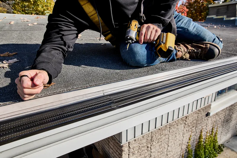 Exterior siding on a residential home